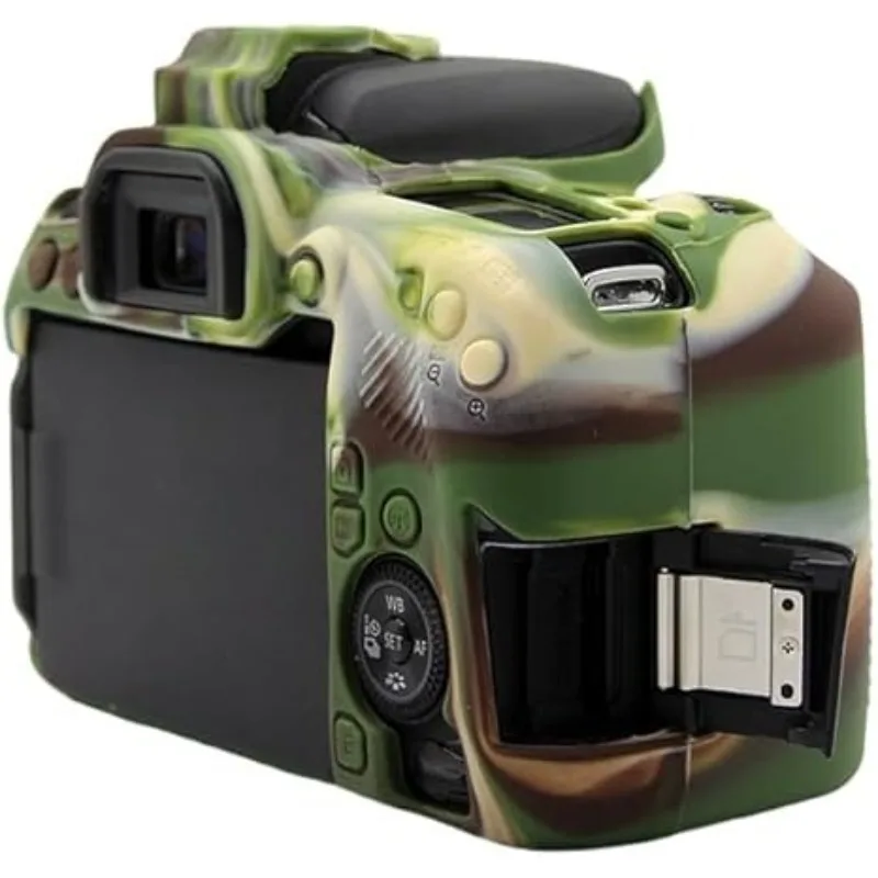 

Silicone sleeve camera bag , For Canon EOS 77D soft rubber sleeve photography bag silicone case + free tempered film