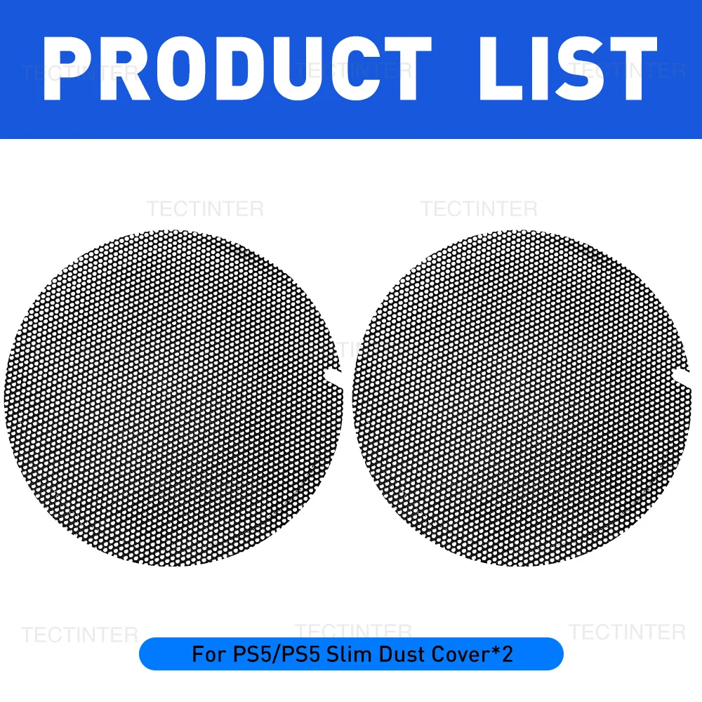 1/2/4Pcs For PS5 Console Dust Filter Dustproof Mesh Case Cover for PS5/PS5 Slim Easy Cleaning For PlayStation 5 Game Accessories