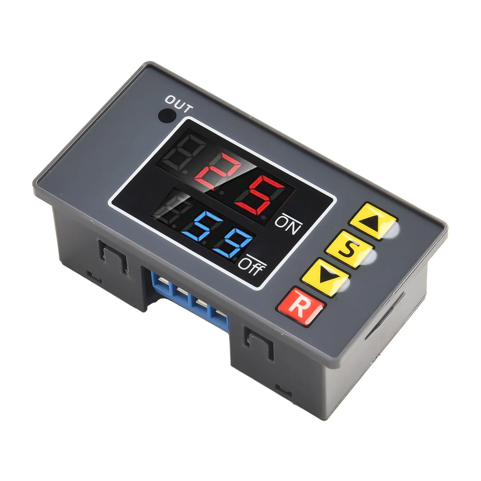 Timer Switch Module DC 12V Time Delay Switch with LED Display Programmable Digital Time Cycle Control Easy Setup