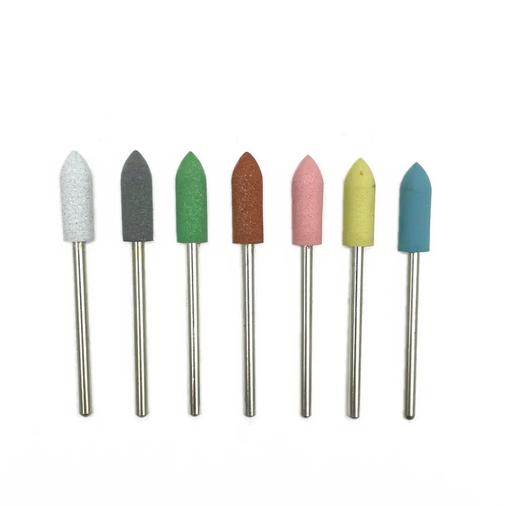 1pcs Rubber Silicon Nail Drill Milling Cutter for Manicure Bit Flexible Polisher Machine Electric Nail File Art Tools