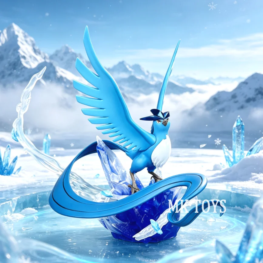 16cm/6,29 Zoll Anime Pokémon Figur Articuno Actionfiguren PVC-Statue Desktop-Ornament Sammlermodell Spielzeug Geschenke
