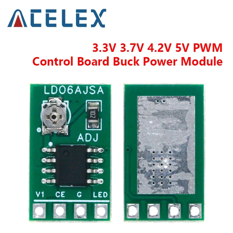 30-1500MA Adjustable Constant Current LED Driver DC 3.3V 3.7V 4.2V 5V PWM Control Board Buck Power module