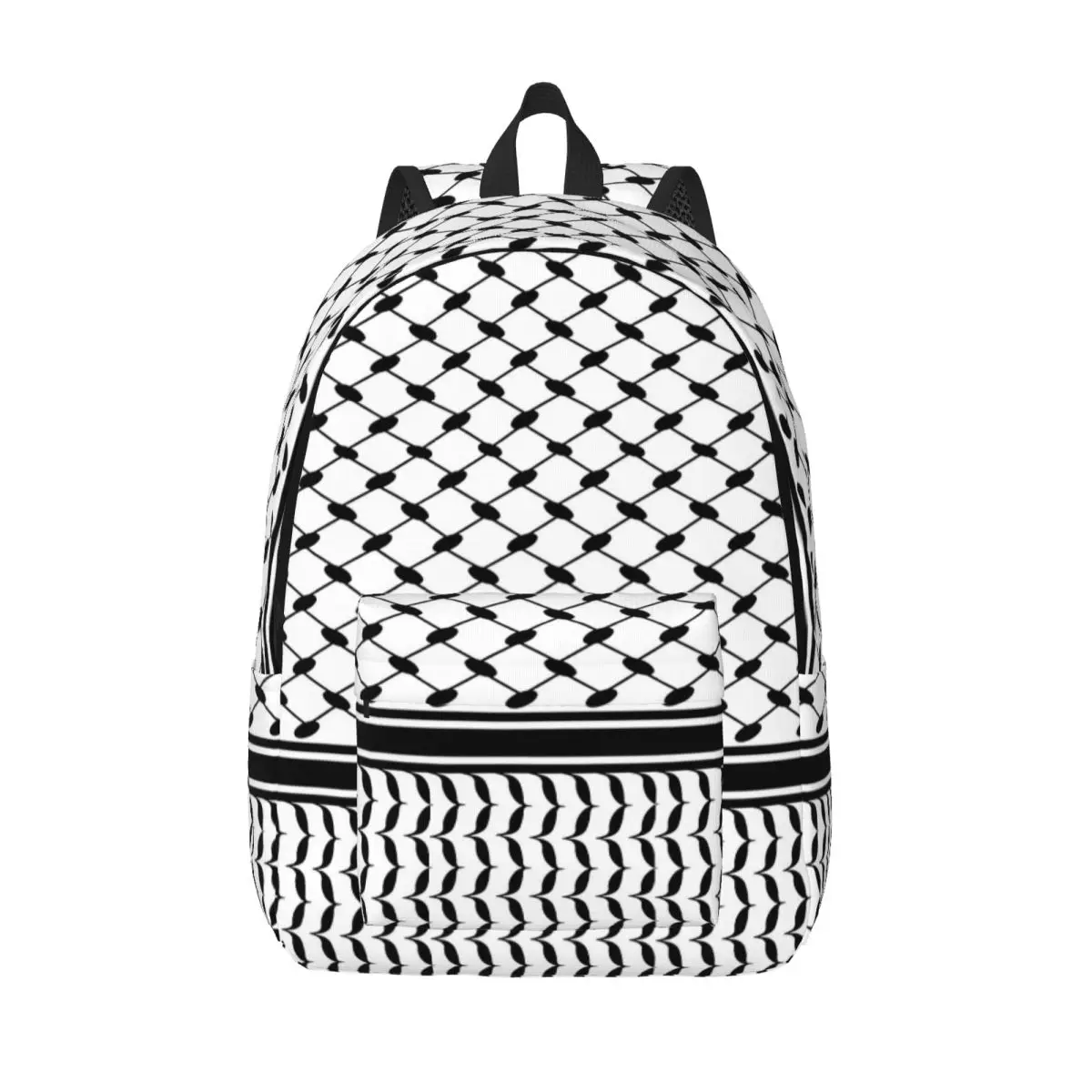 Keffiyeh Hatta Kufiya Pattern Backpack for Men Women Cool Student Hiking Travel Daypack Shemagh College Shoulder Bag Outdoor