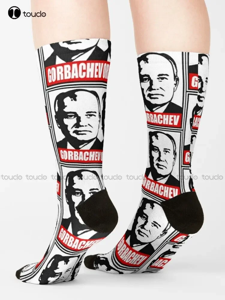 If You Can'T Stand The Heat Get Out Of The Kitchen Mikhail Gorbachev Socks Graphic Socks 360° Digital Printing Streetwear Funny