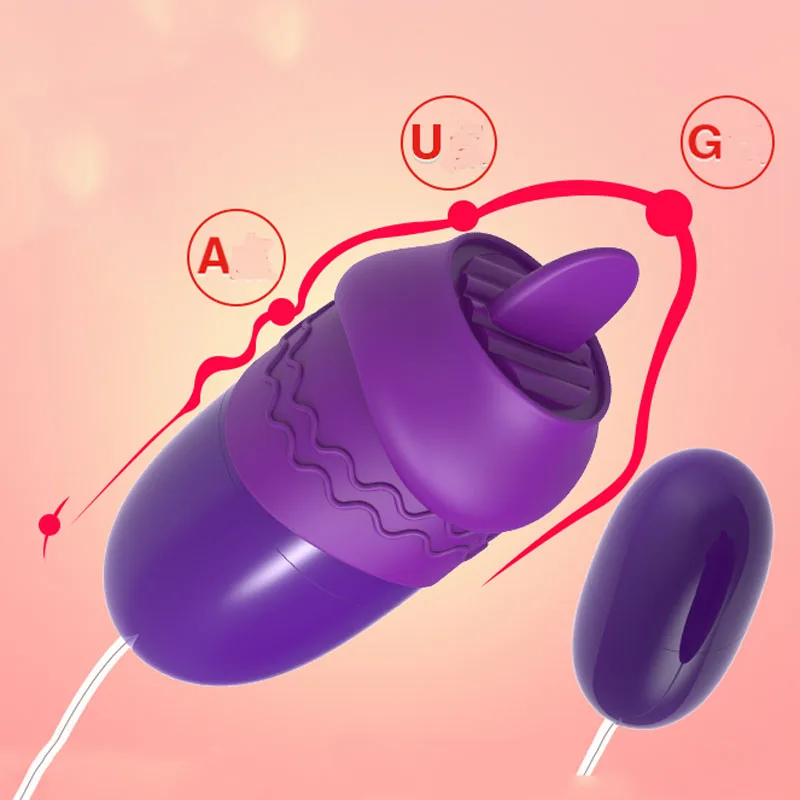 Female Masturbator Tongue Licking Vibrator USB Vibrating Egg G-Spot Vagina Massage Clitoris Stimulator Sex Toys For Women Shop