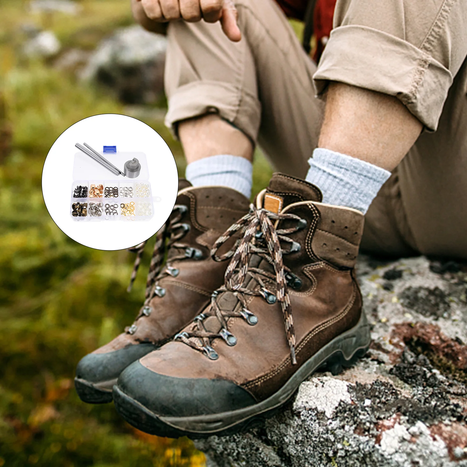 

1Set U Form Shoe Lace Buckles Strong Metal DIY Clasps for Outdoor Sports Repairing and Daily Use Accessories Boot Hooks