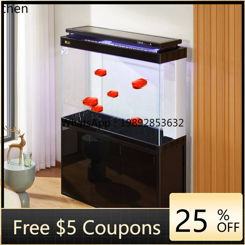 

Аквариум YGG для гостиной с нижним фильтром, ультрапрозрачной входной дверцей-перегородкой, для содержания водных драконов