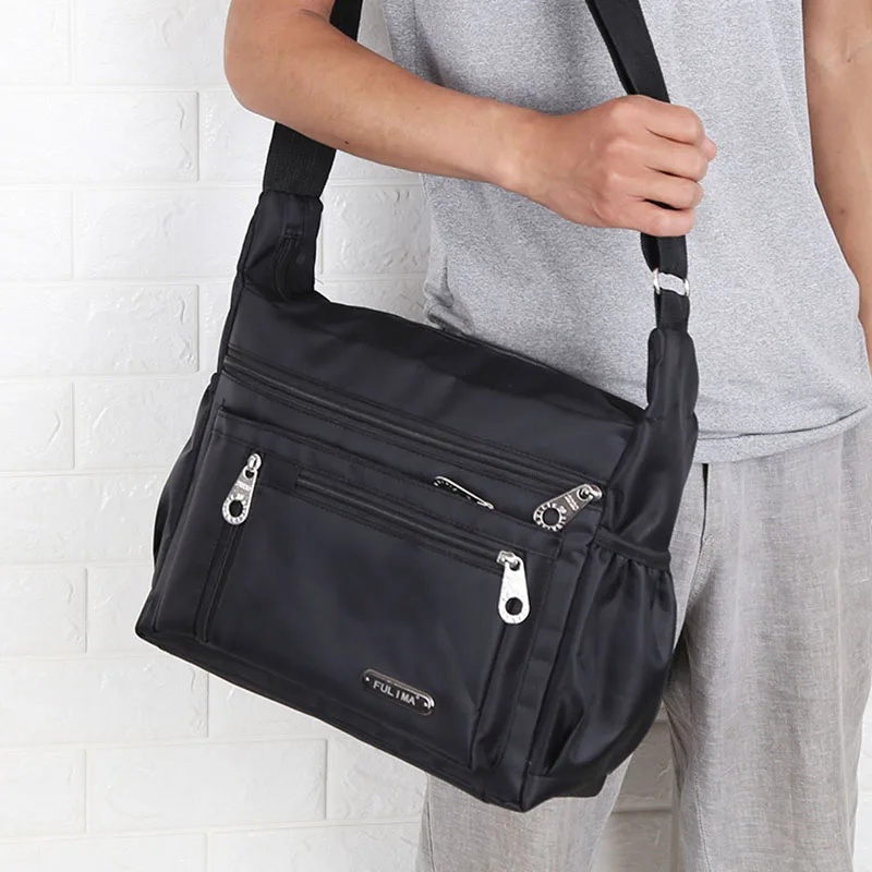 New 2023 Large Capacity Oxford Cloth Men's Shoulder Bag Travel Briefcase Multi-layer Crossbody Business Bag for Young Men