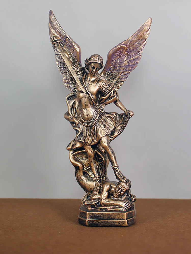 Ancient Greek Mythology Goddess of Love Sculpture archangel Michael Resin Statue Home Decoration Poseidon Angel Ornaments Gift