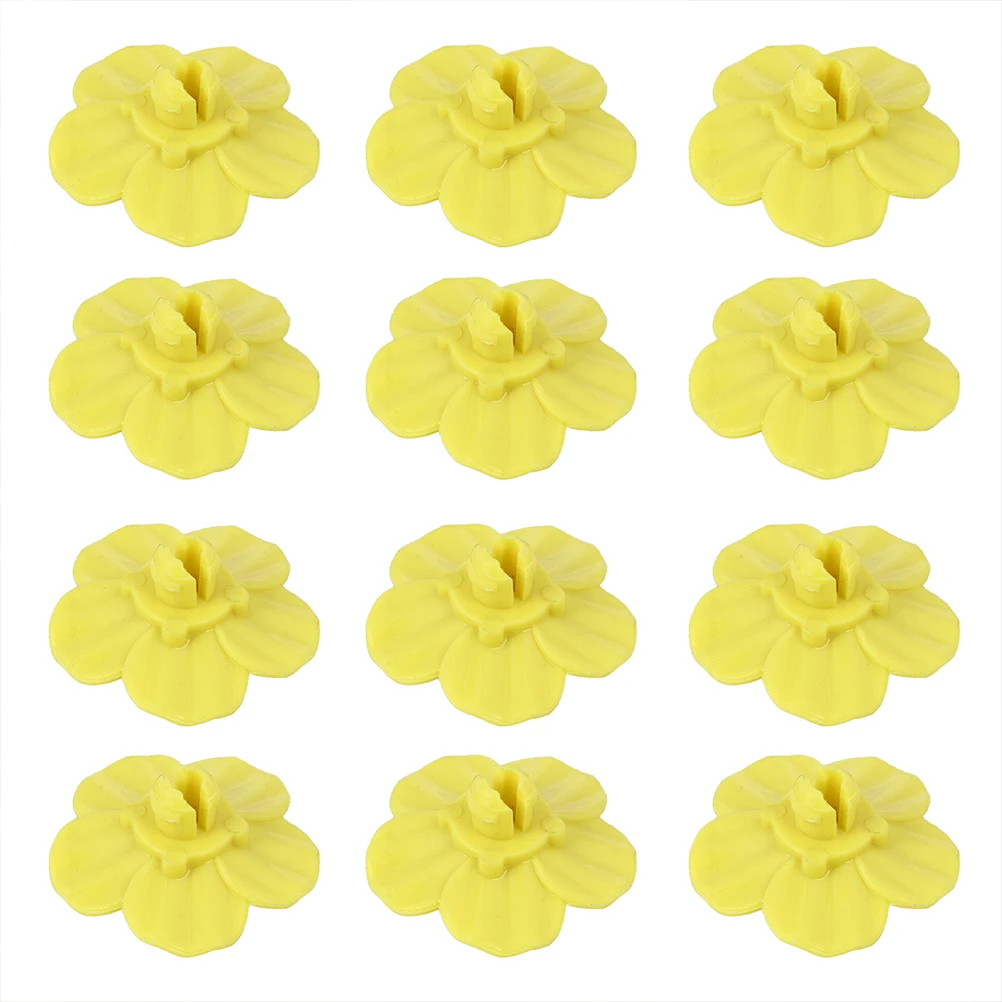 

20pcs Yellow Flowers for Hummingbird Feeders Plastic Replacement Feeding Ports H held Bird Water Feeder Accessories Pet