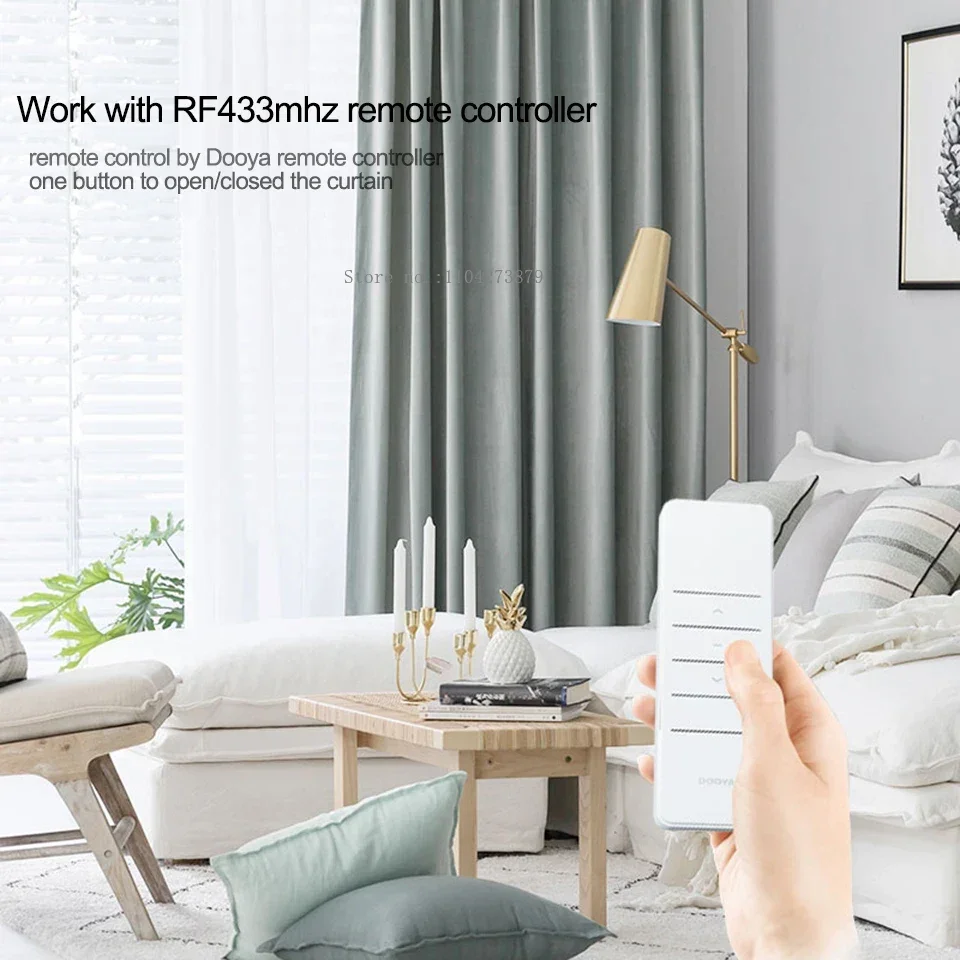 Dooya Smart Curtain Motor M2 with Curtain Track Cornice Set Mijia Xiaomi Home APP Remote Control Motorized Electric Rail System