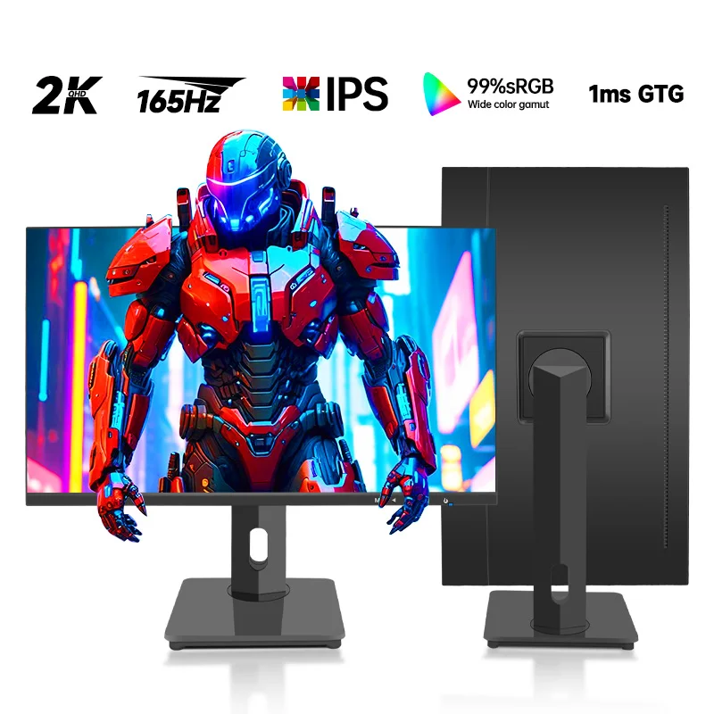 حار بيع 27 بوصة 170 هرتز 2560x1440 2K HDR IPS شاشة الكمبيوتر QHD كامل HD 16:9 300cd/ ㎡   سطوع الكمبيوتر المكتبي للألعاب DP