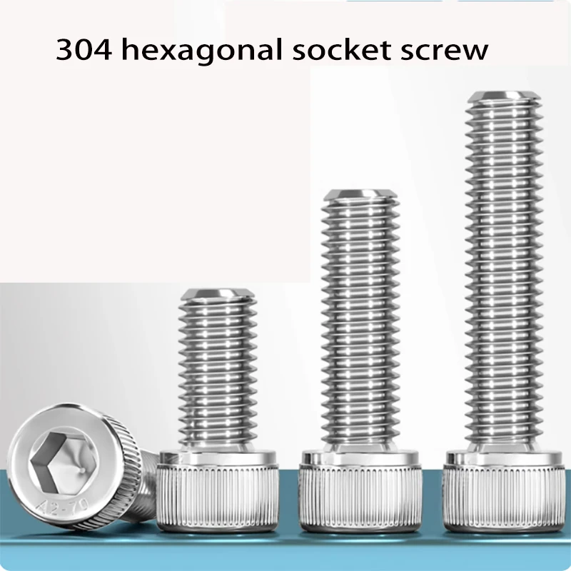 

M1.6-M3 304 A2 Stainless Steel DIN912 Allen Hexagon Hex Socket Head Cap Bolt Screw