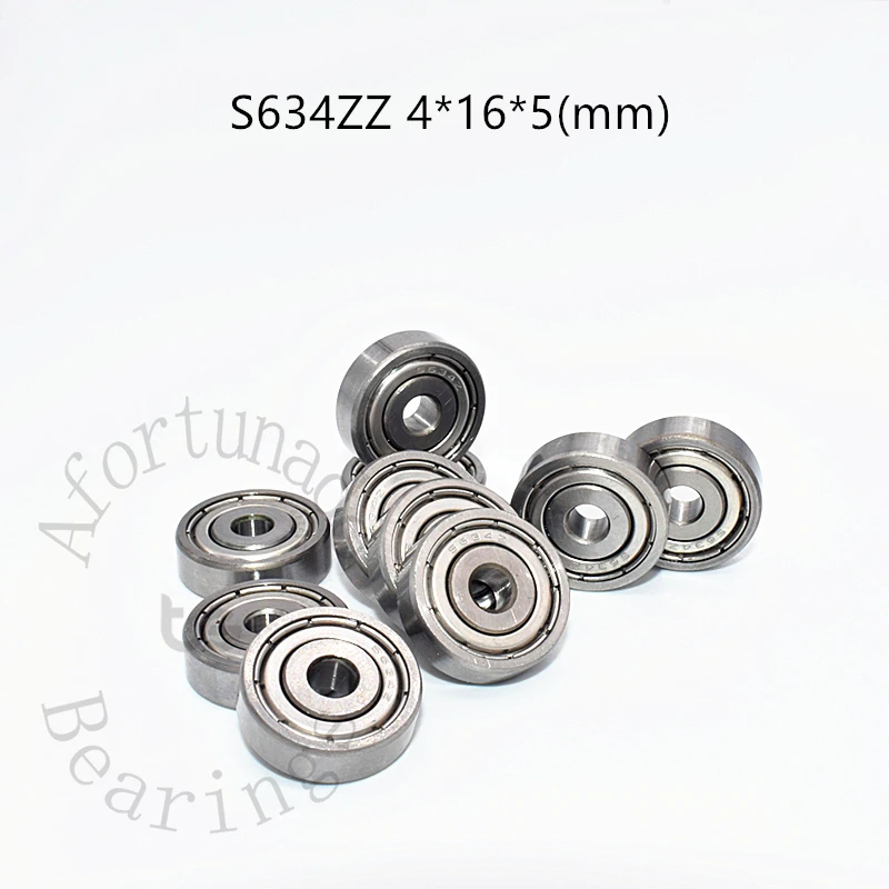 

Stainless steel Bearing S634ZZ 10 Pieces 4*16*5(mm) antirust metal sealed High speed Mechanical equipment parts