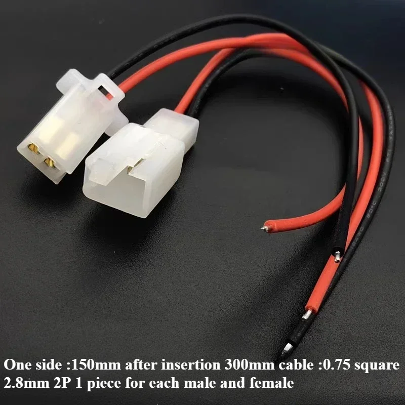 2set     2.8mm car connector with wire Motorcycle harness plug male/female 2P3P4P6P9P male/female pair