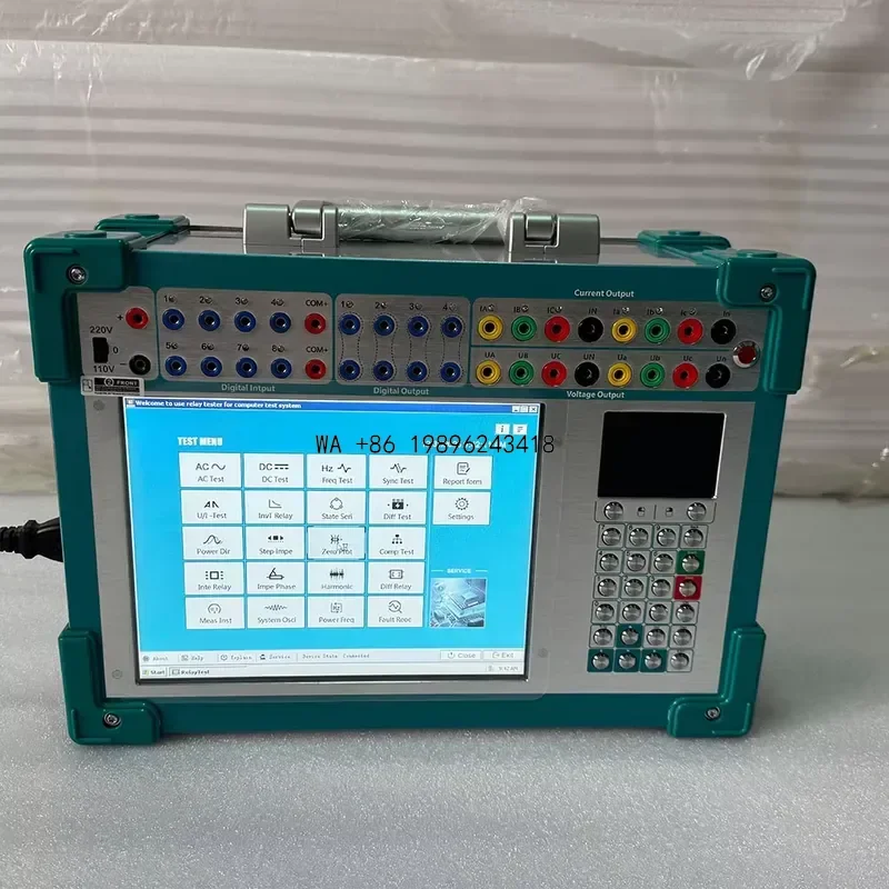 Wmwmnu Portable Six Phase Relay Protection Tester with 8 Pairs Switch Output Terminals for Electrical Engineering