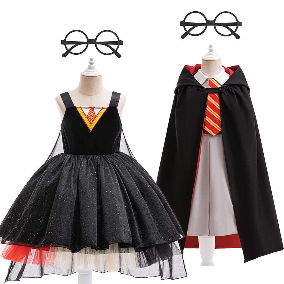 

Boys Magic Movie Harry Uniform Halloween Girls Hermione Dress Kids School Formal Uniform Children Fantasy Cosplay Outfits