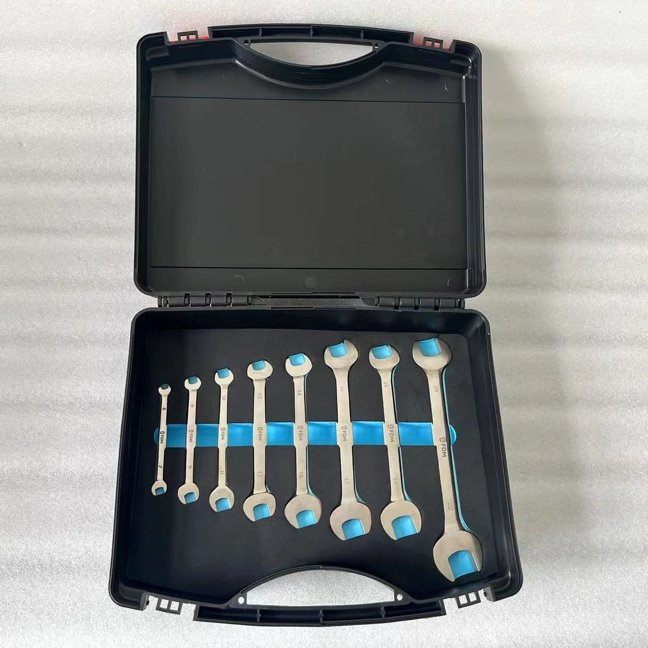 Oak Professional Non-Magnetic Titanium Tools Set 8-Piece Double Open End Wrench Hand Operated Corrosion-Resistant Hard Case OEM