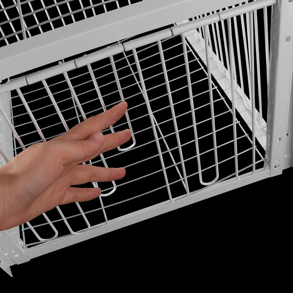 Thickened Pigeon Trap Cage Encrypted 1/2/4 Entrances Portable Bird Cage One-Way Entrance Metal Construction Bird Entrance Cage