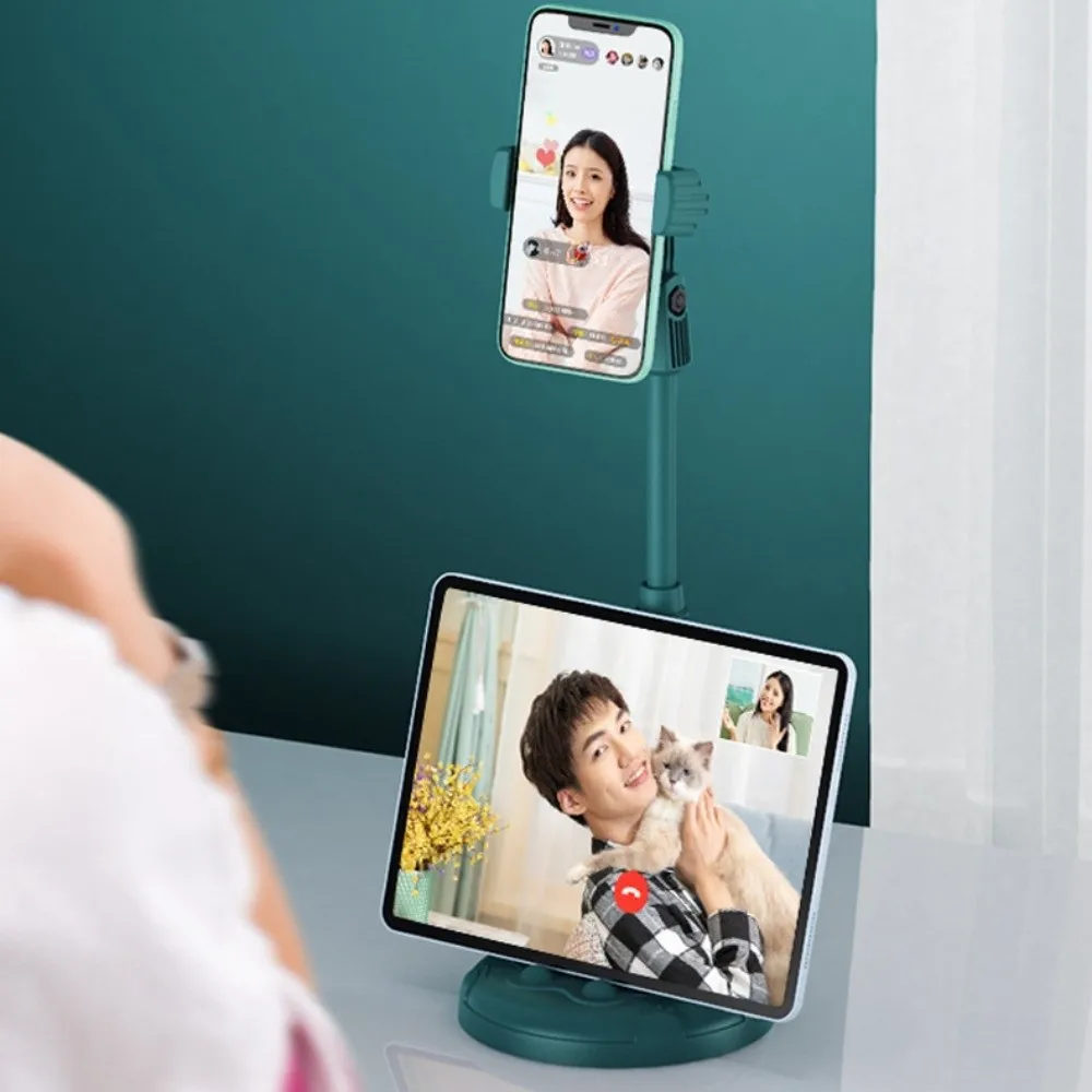 

Cat Paw Style Telescopic Phone Stand Stable Base 360° Rotate Desktop Phone Holder Adjustable Height Universal