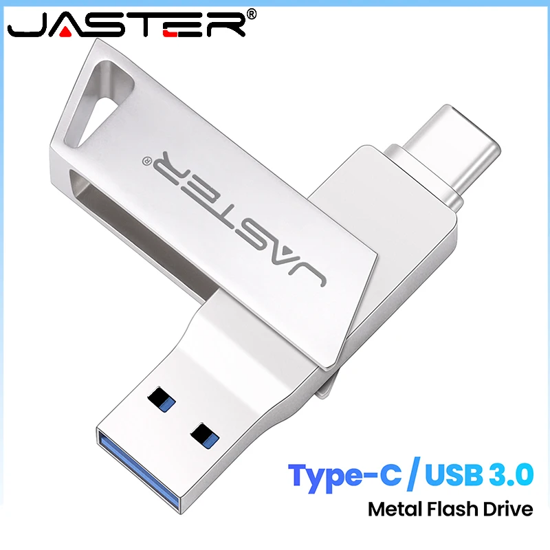 Clearance_NEW TYPE-C 2 in 1 USB 3.0 Flash Drive 256GB High Speed Pendrive 128GB 360°Rotatable for Computer Cell Phone USB 64GB