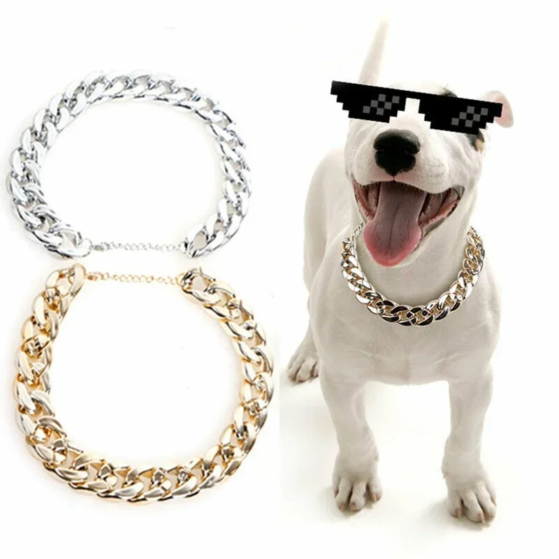 Hot Sale Pet Dog Alloy Chain Necklace Puppy Adjustable Neck Strap Accessories