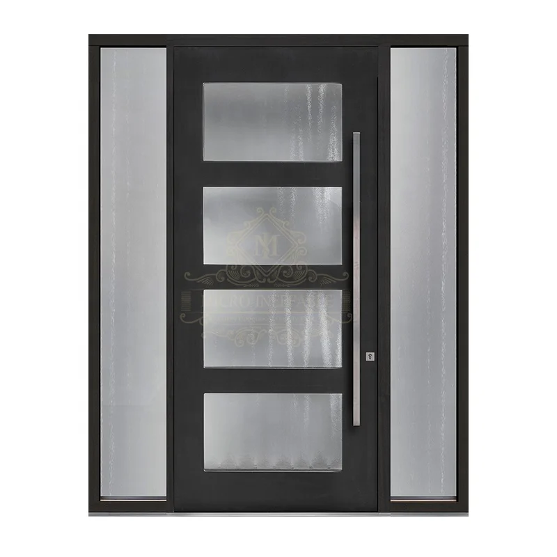 Hot Sale High Security Level Israel Modern Wooden Main Doors Exterior Wood Security Door factory price