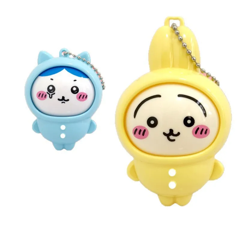Cartoon Chiikawa Anime Face Changing Toy – Press To Transform Expression Schlüsselanhänger Figur Hachiware Usagi Kawaii Geschenkspielzeug