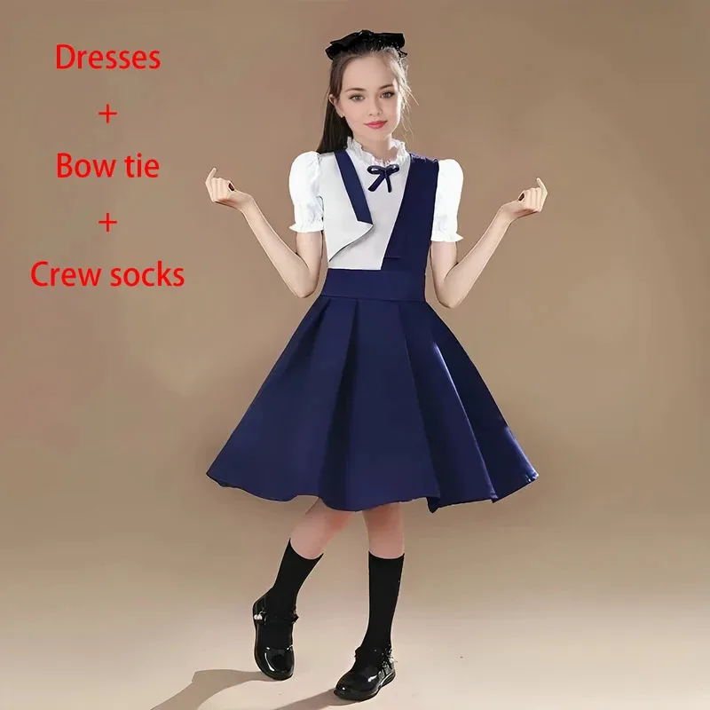 New Kids Traditional Korean School Uniform Set Choir Performance & Class Cosplay Costume for Elementary to Middle School bvh2025