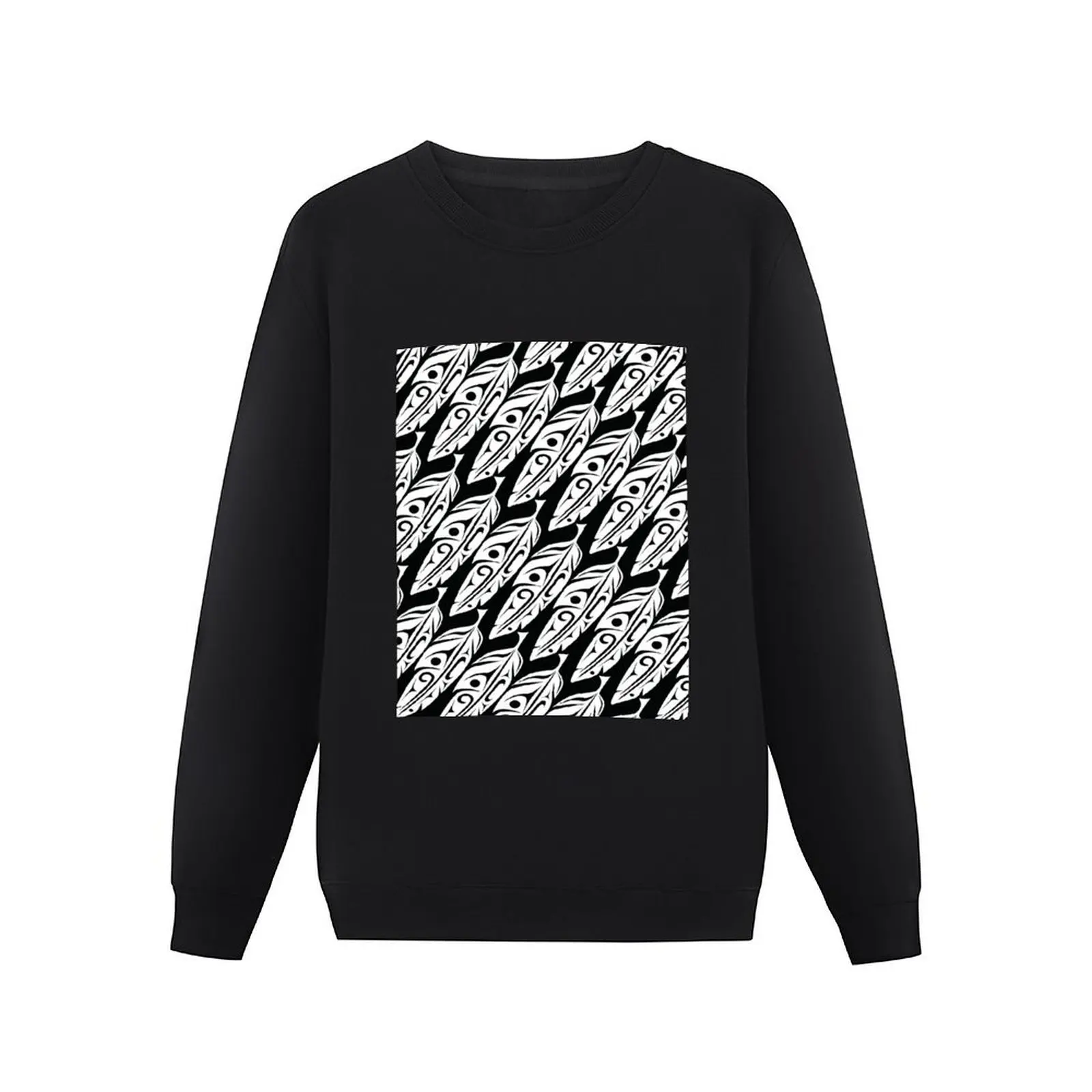 Feathers - White - Angled Pullover Hoodie clothes for men streetwear men autumn sweatshirt