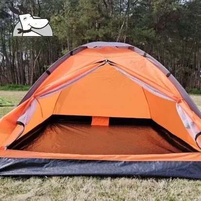 

1-Person Dome Orange Tent for Camping Waterproof Lightweight Portable Backpacking