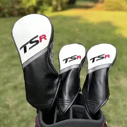 TSR Golf Club Head Cover per Fairway Driver Hybrids Leather Waterproof Limited Golf Accessories