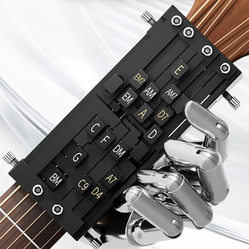 

Beginners Guitar Chord Trainer Guitar Auxiliary Practice Tool One-key Chord Aid Finger Exerciser Scale Assistant Guitar Aid