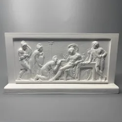 Danish Museum Replicated Figure Sculpture Plane Relief Art Plaster Decoration Stereographic Prints Modern Desktop Ornament