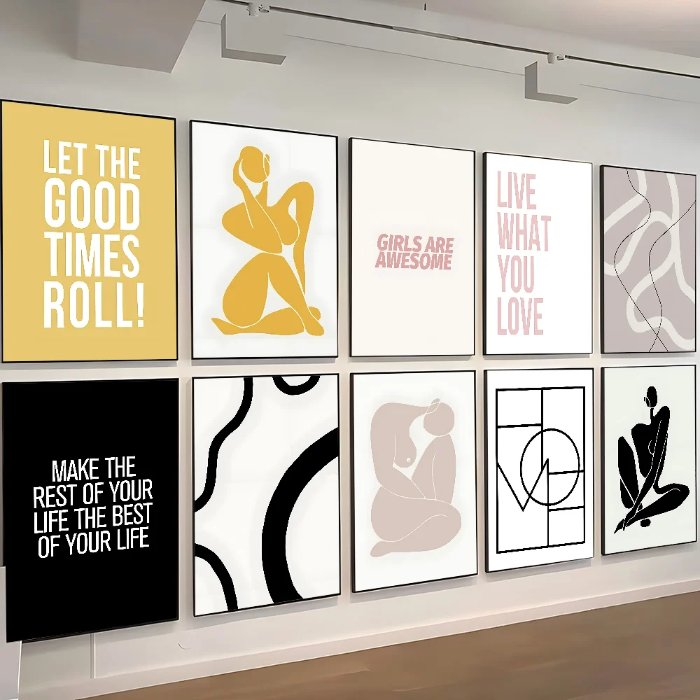 Póster de texto con citas motivacionales nórdicas, arte autoadhesivo, pegatina de papel impermeable, decoración de pared de habitación, cafetería, Bar, 1 ud.