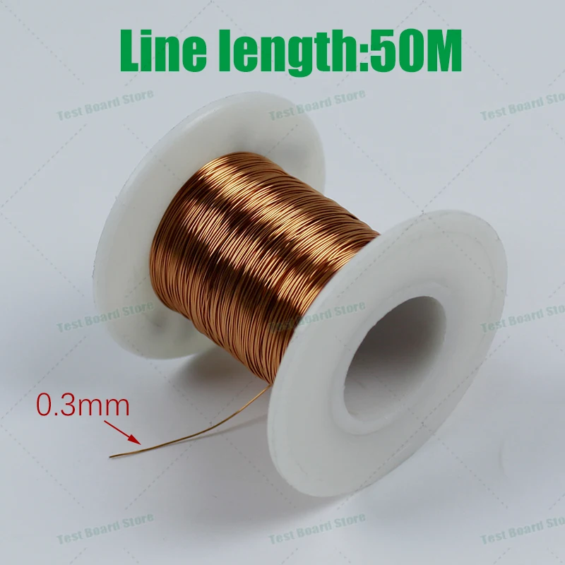 1Piece Copper Enamel Wire Anti oxidation and High temperature Resistant Copper Magnetic Wire Metal Wire for Relays Audio Divide