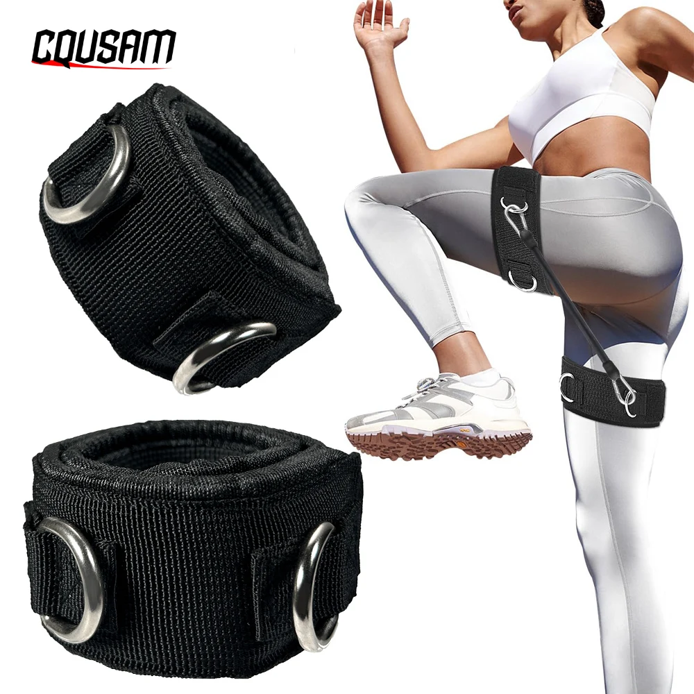 

1Pair Ankle Straps For Cable Machine Kickbacks, Glute Workouts, Lower Body Exercises - Adjustable Leg Straps