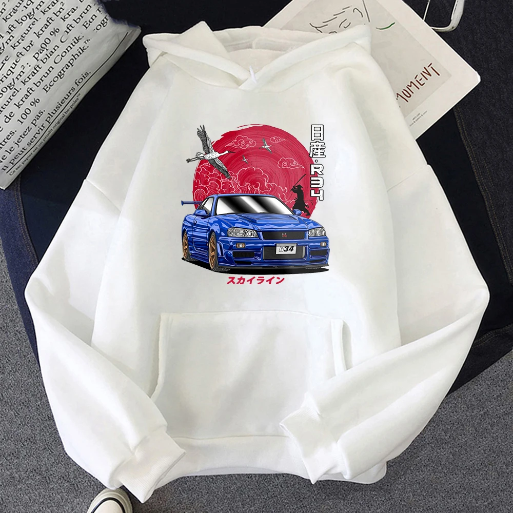 2024 First D Supra n JDM Men's and Women's Competition Loose Print Random Long sleeved Japanese Sports Random Sweatshirt