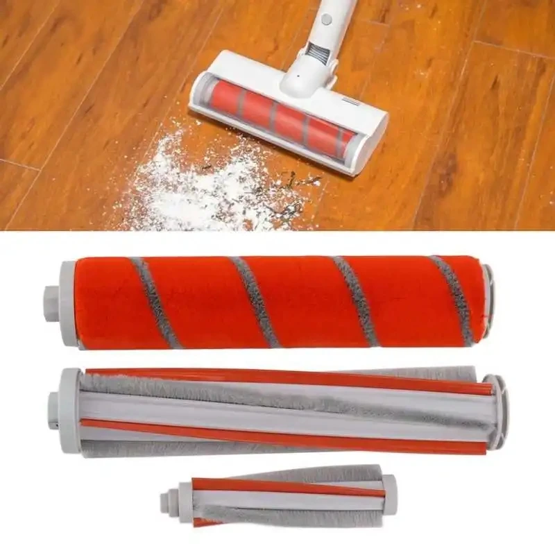 3PCS Vacuum Cleaner Roller Brush Kit Floor Carpet Mite Removal Brush Replacement For F8 F8E F8PRO XCQ01RM Cleaner Machine