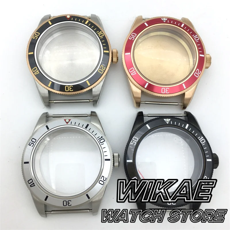 

Корпус для часов 39 мм, черный, серебристый, розовое золото, корпус из нержавеющей стали, куполообразный сапфировый кристалл, подходит для механизма NH34 NH35 NH36 PT5000 ETA 2824