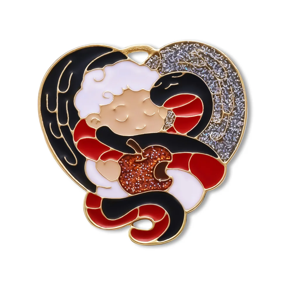 2023 Hot Good the Omens Same Enamel Pin High Quality Exquisite Garden of Eden Devils and Angels Lapel Badge Brooch Wholesale