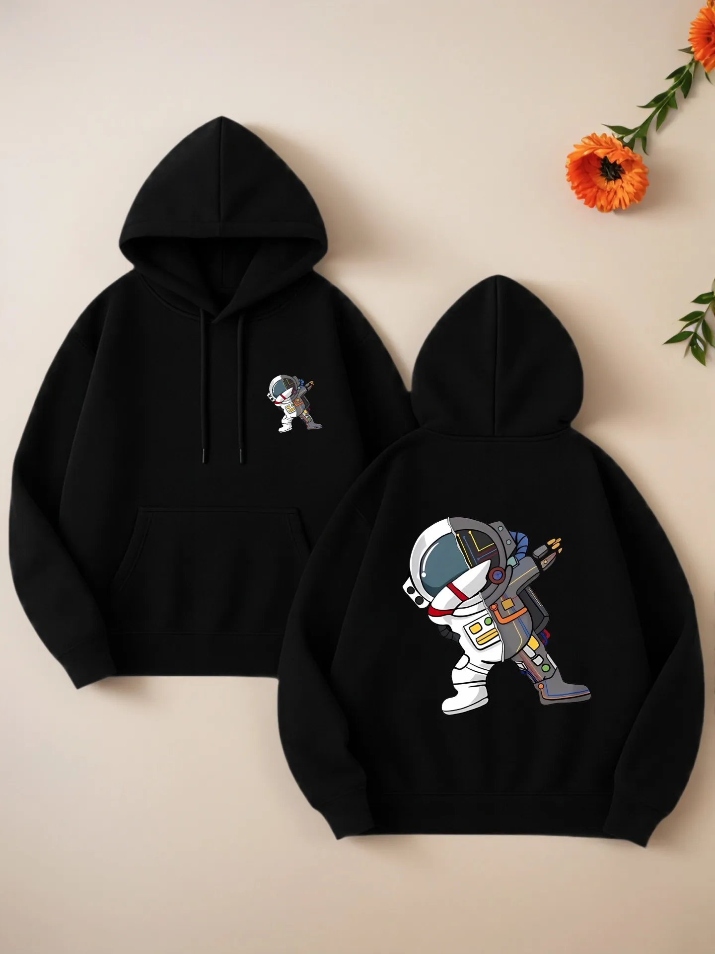 

Graphic Hoodie Women, Cartoon Print, Casual Aesthetic, Soft Fabric, Casual Everyday Wear, For Young Men