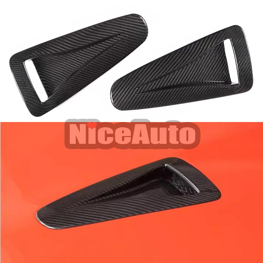 

Racing Style for Nissan GTR R35 2008 - 2016 Real Carbon Fiber Auto Engine Hood Intake Vent Decoration External Car Accessories