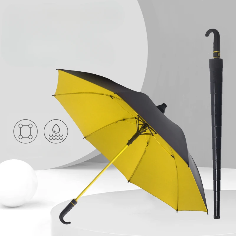 

Premium Feeling Business Golf Umbrella Vinyl Sun Shade Sun Protection Wind And Rain Shield Unisex Umbrella