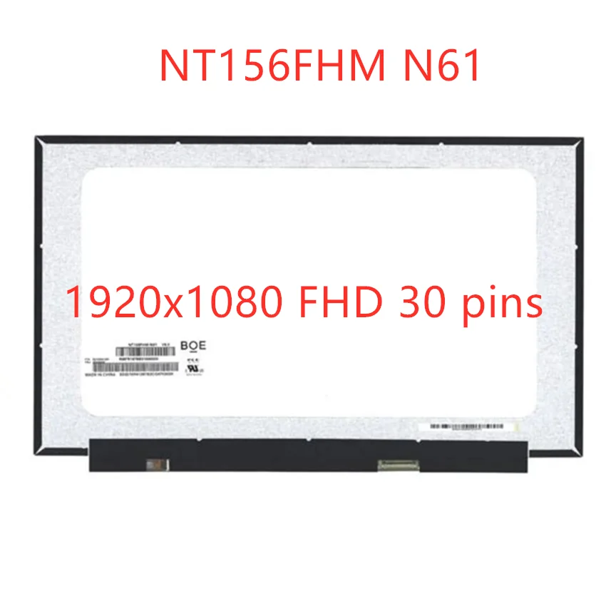 Imagem -02 - Tela de Exibição Lcd para Innolux N156hga-ea3 15 Polegada Ips Fhd 350 mm B156htn6.1 Nv156fhm-n45 Nt156fhm-n61 N62