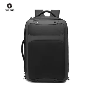 OZUKO Rucksack Männer 15,6 Zoll Laptop Wasserabweisende Schultasche für Teenager Casual Student Rucksäcke Männliche Reise Mochila Mode – Detail 5