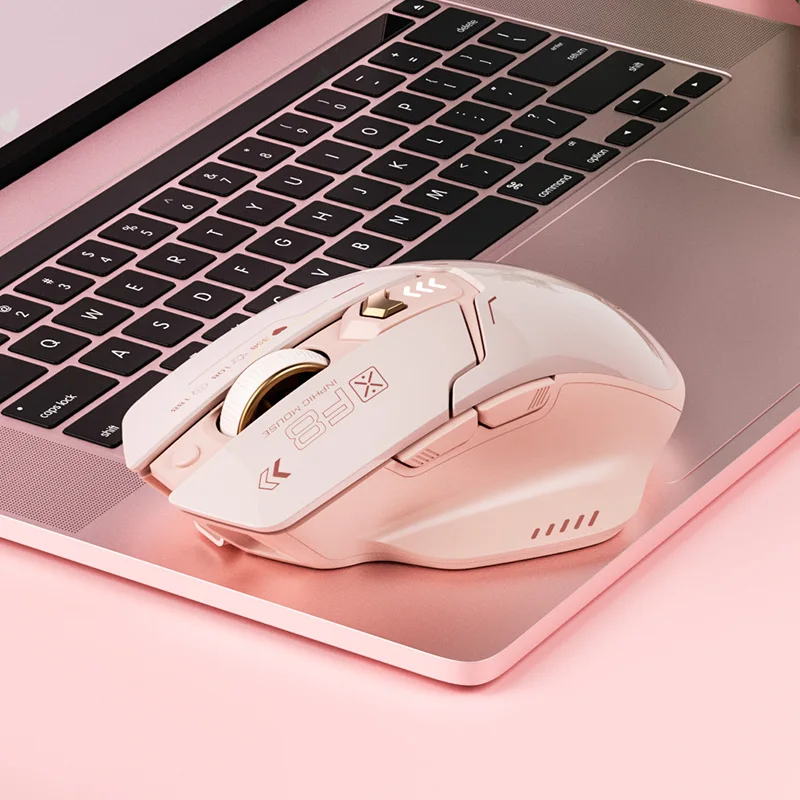 Inphic New F8 II 2.4G ماوس لاسلكي صامت بطارية قابلة للشحن عرض الطاقة ماوس لاسلكي للفتيات #6