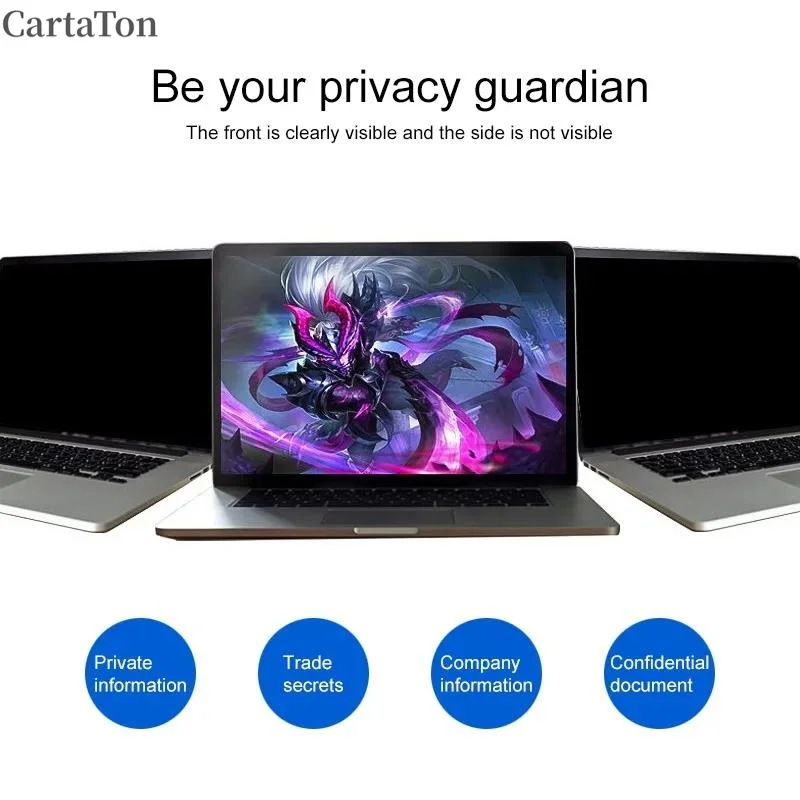 For Laptop 13 14 15.6 17.3 Privacy Screen Protector 11.6 12.5 18.5" Notebook PC Computer Film Anti-spy Filter Anti-peeping 2023