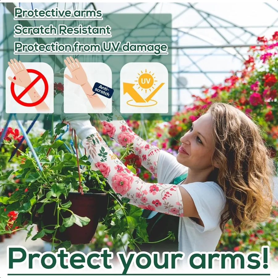 YUNVI Gardening Sleeves Farm Sun Protection Cooling Arm Sleeves to Cover Arm for Women