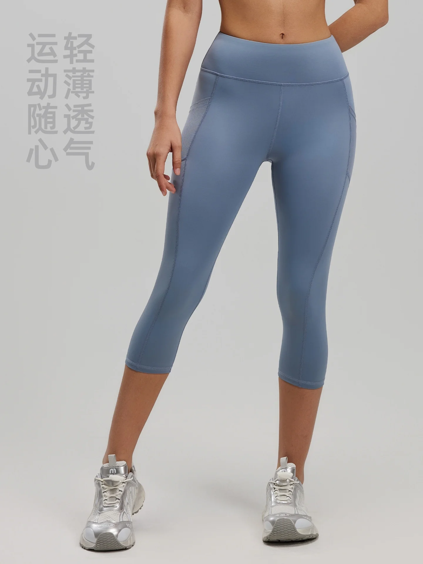 ヨガパンツ グレー オーバーサイズ 女性用 リラックスしたヨーロッパとアメリカのスタイル ボディタイト 洗える ボトムス ラジーアップ ワイド フォールドオーバーライン フット付き 吸収性 イン